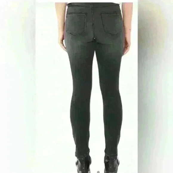 NWT KATE HIGH RISE FADED STRAIGHT LEG JEANS Size 28 Black Ember - Picture 2 of 4